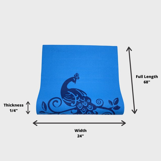 Yoga Mat Print Himalaya Blue
