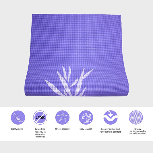 Yoga Mat love birds lavender