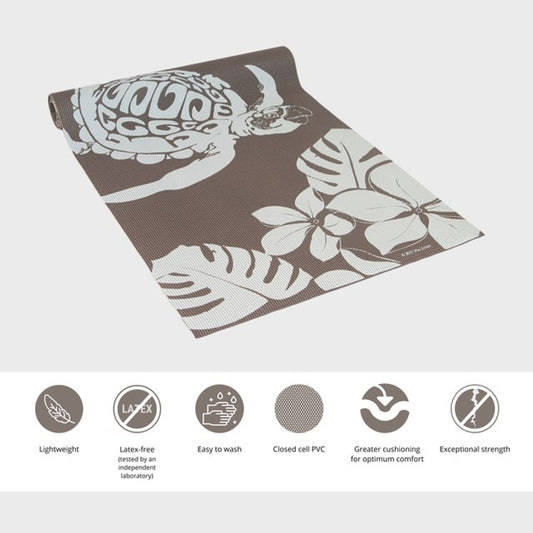 yoga mat latex free sea_turtles