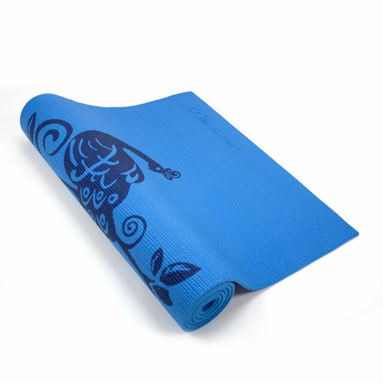 Yoga Mat Print  Blue
