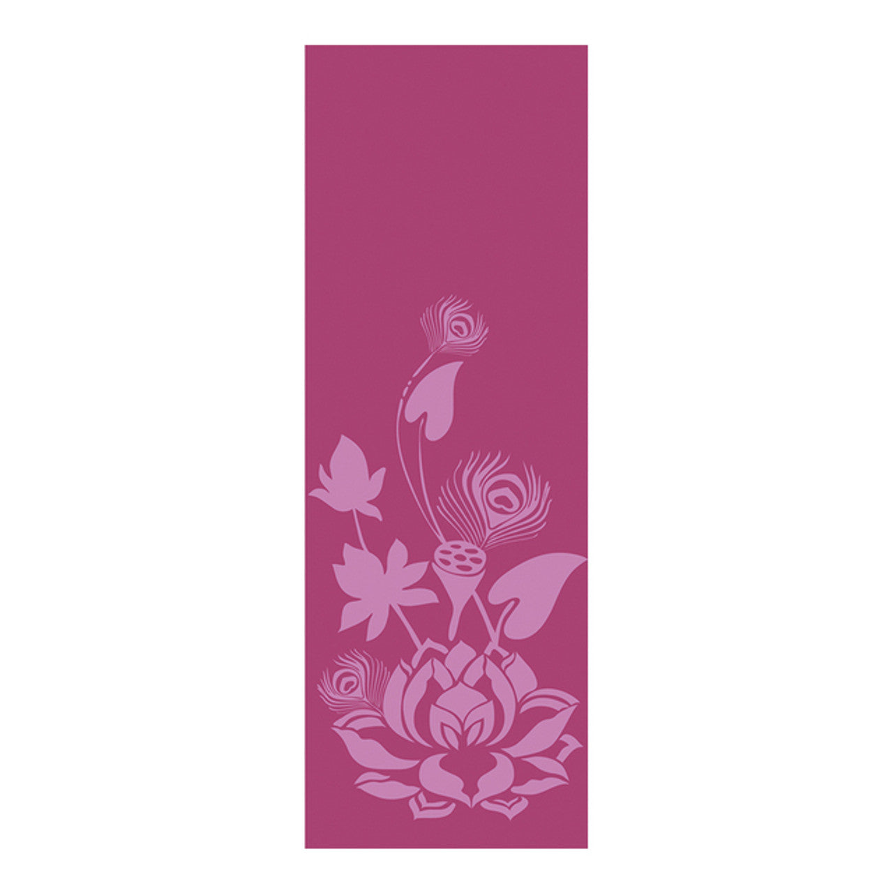 Exercize mat with Printed in lilly-pond-purple