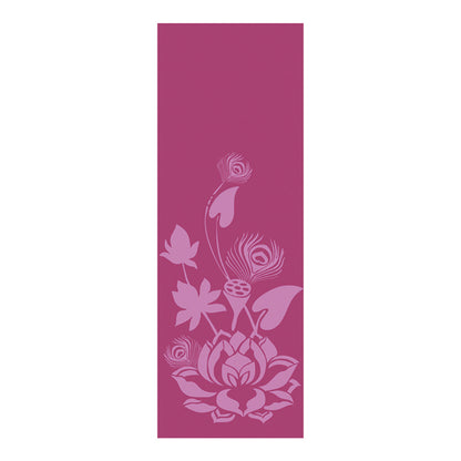 Exercize mat with Printed in lilly-pond-purple